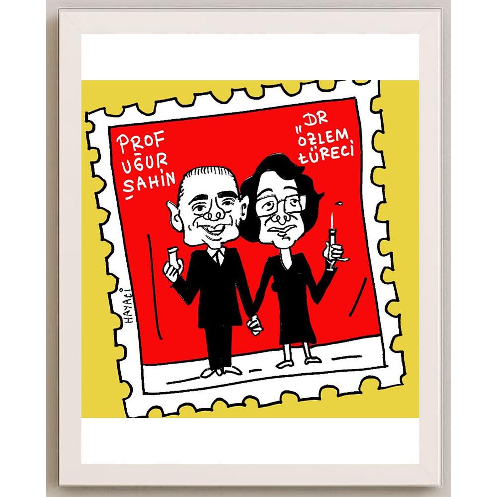 Hayati Boyacıoğlu Kişiye Özel Sertifikalı Sınırlı Fine Art Karikatür Baskı CAD00095
