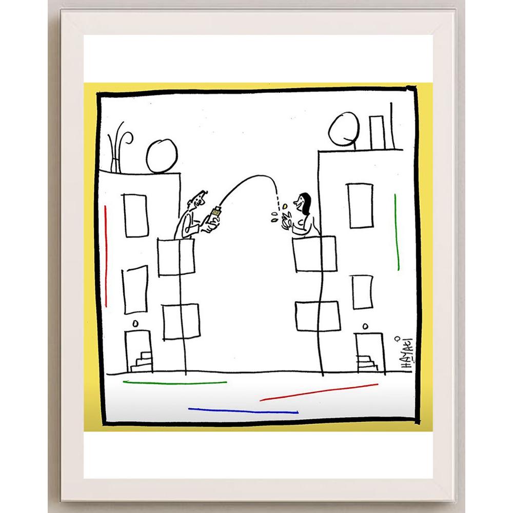 Hayati Boyacıoğlu Kişiye Özel Sertifikalı Sınırlı Fine Art Karikatür Baskı CAD00096