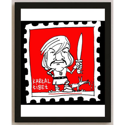 Hayati Boyacıoğlu Kişiye Özel Sertifikalı Sınırlı Fine Art Karikatür Baskı CAD00099