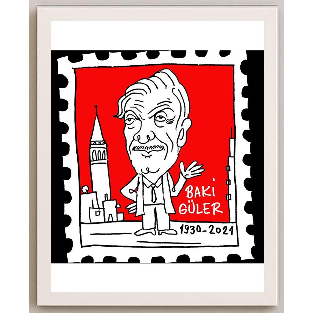 Hayati Boyacıoğlu Kişiye Özel Sertifikalı Sınırlı Fine Art Karikatür Baskı CAD00101