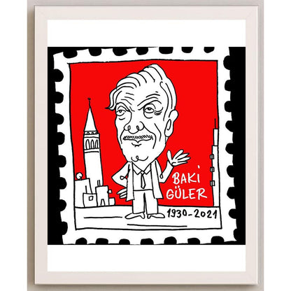 Hayati Boyacıoğlu Kişiye Özel Sertifikalı Sınırlı Fine Art Karikatür Baskı CAD00101
