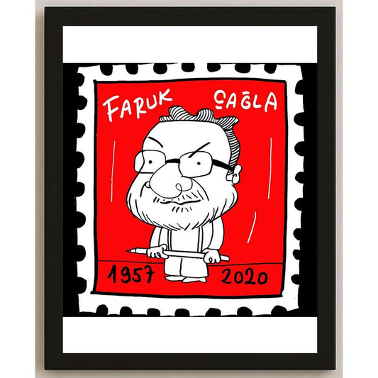 Hayati Boyacıoğlu Kişiye Özel Sertifikalı Sınırlı Fine Art Karikatür Baskı CAD00103