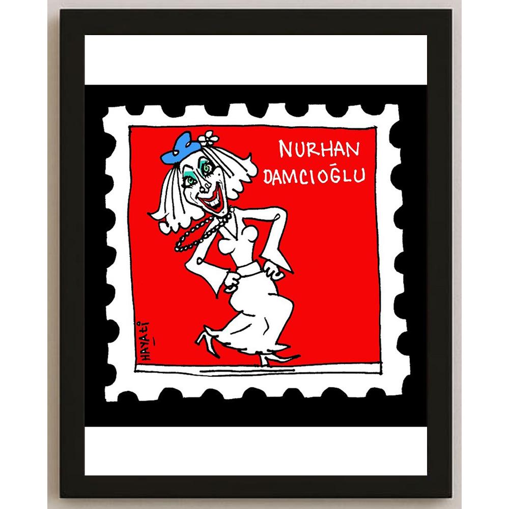 Hayati Boyacıoğlu Kişiye Özel Sertifikalı Sınırlı Fine Art Karikatür Baskı CAD00115