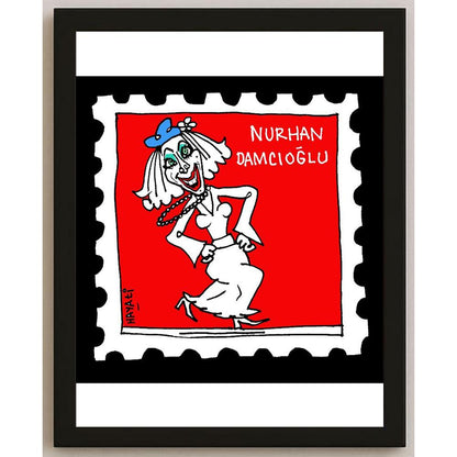 Hayati Boyacıoğlu Kişiye Özel Sertifikalı Sınırlı Fine Art Karikatür Baskı CAD00115