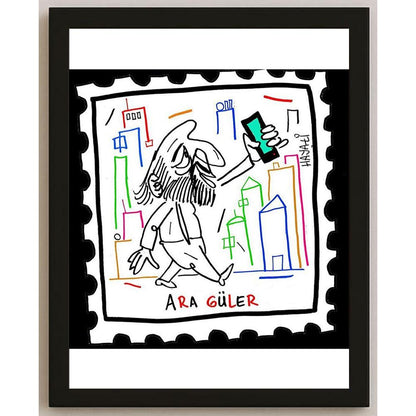 Hayati Boyacıoğlu Kişiye Özel Sertifikalı Sınırlı Fine Art Karikatür Baskı CAD00116