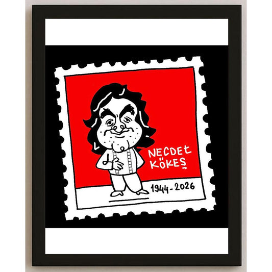 Hayati Boyacıoğlu Kişiye Özel Sertifikalı Sınırlı Fine Art Karikatür Baskı CAD00120
