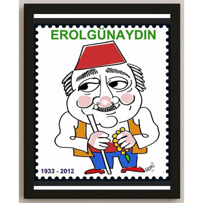 Hayati Boyacıoğlu Kişiye Özel Sertifikalı Sınırlı Fine Art Karikatür Baskı CAD00122