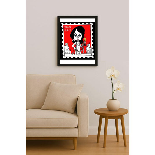 Hayati Boyacıoğlu Kişiye Özel Sertifikalı Sınırlı Fine Art Karikatür Baskı CAD00123