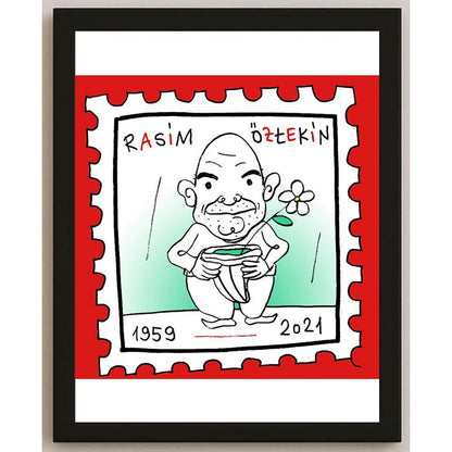 Hayati Boyacıoğlu Kişiye Özel Sertifikalı Sınırlı Fine Art Karikatür Baskı CAD00125