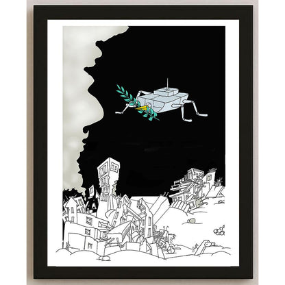 Zoran Mihailovic Kişiye Özel Sertifikalı Sınırlı Fine Art Karikatür Baskı CAD00129