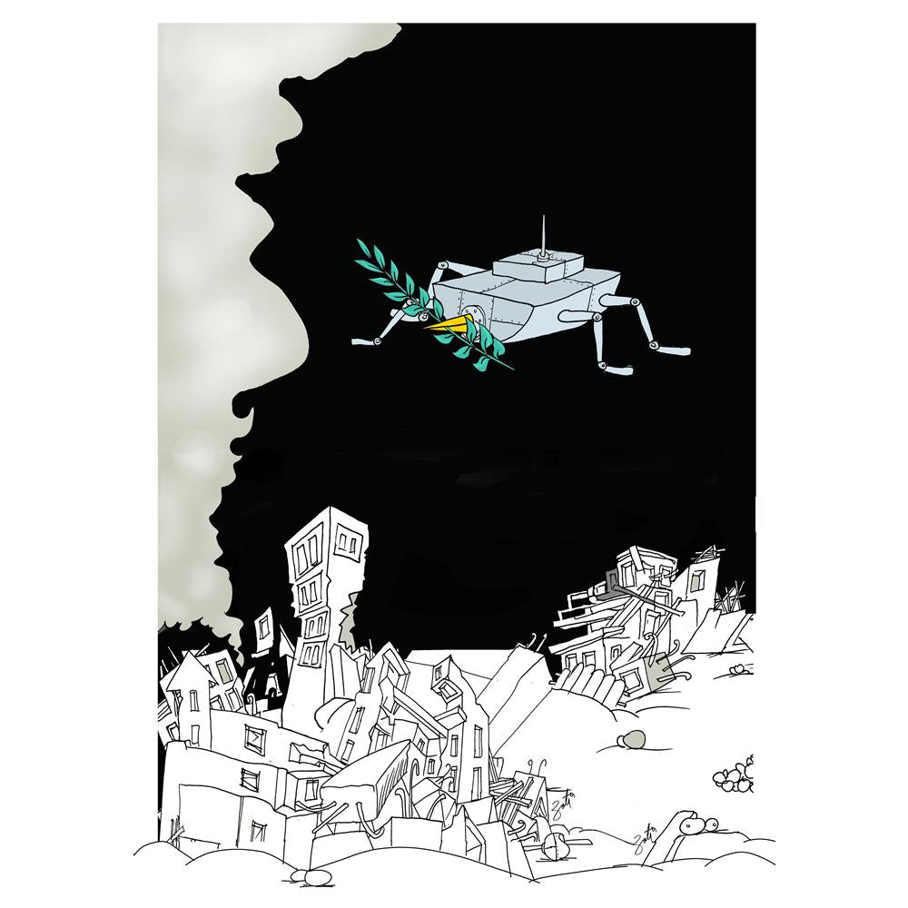 Zoran Mihailovic Kişiye Özel Sertifikalı Sınırlı Fine Art Karikatür Baskı CAD00129