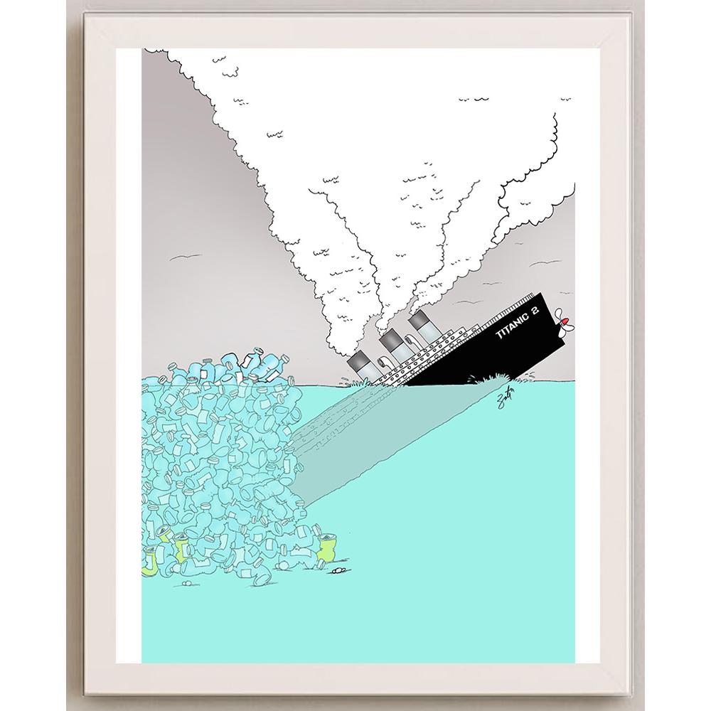 Zoran Mihailovic Kişiye Özel Sertifikalı Sınırlı Fine Art Karikatür Baskı CAD00130