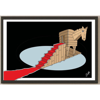 Zoran Mihailovic Kişiye Özel Sertifikalı Sınırlı Fine Art Karikatür Baskı CAD00131