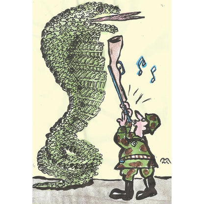 Mileta Miloradovic Kişiye Özel Sertifikalı Sınırlı Fine Art Karikatür Baskı CAD00132