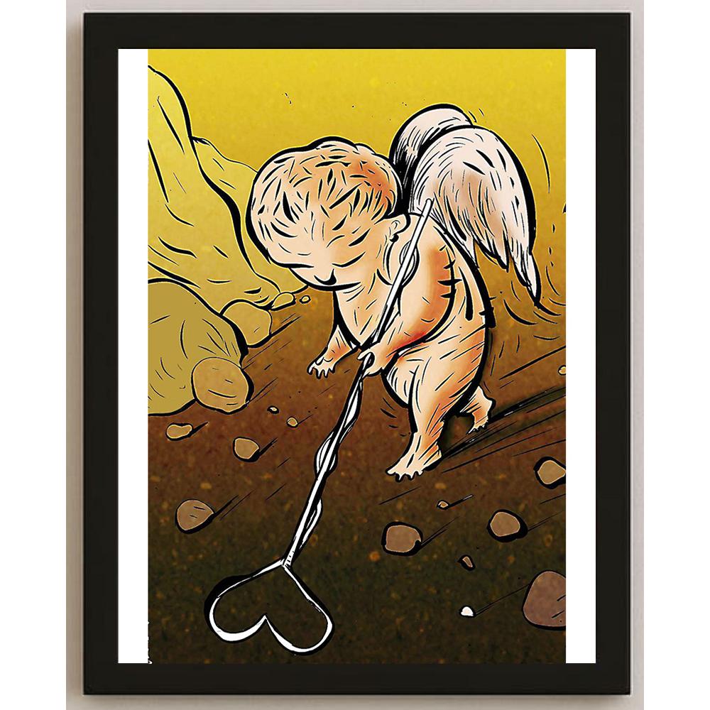 Oğuz Gürel Kişiye Özel Sertifikalı Sınırlı Fine Art Karikatür Baskı CAD00138