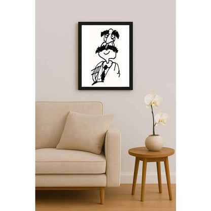 Nezih Danyal Tipler Kişiye Özel Sertifikalı Sınırlı Fine Art Karikatür Baskı NTP00001