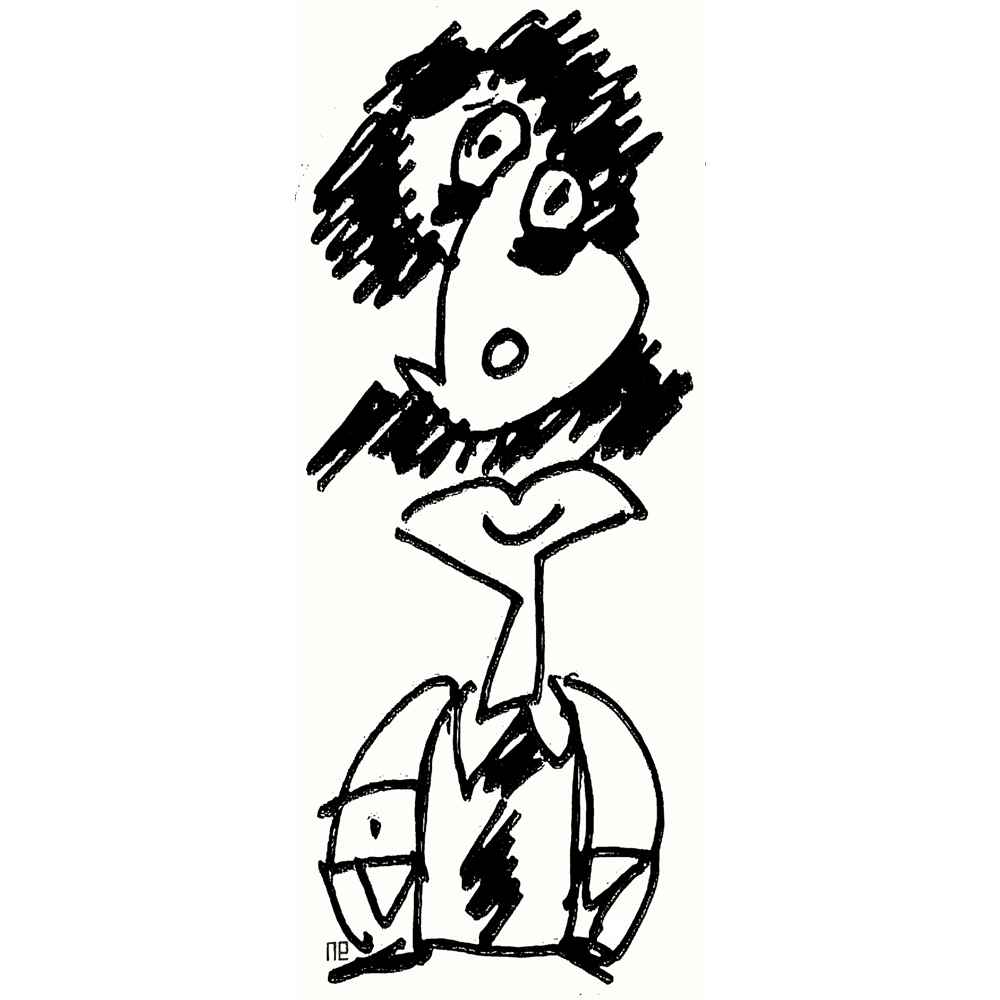 Nezih Danyal Tipler Kişiye Özel Sertifikalı Sınırlı Fine Art Karikatür Baskı NTP00003
