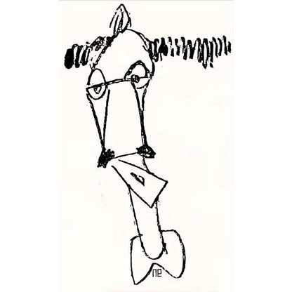 Nezih Danyal Tipler Kişiye Özel Sertifikalı Sınırlı Fine Art Karikatür Baskı NTP00005