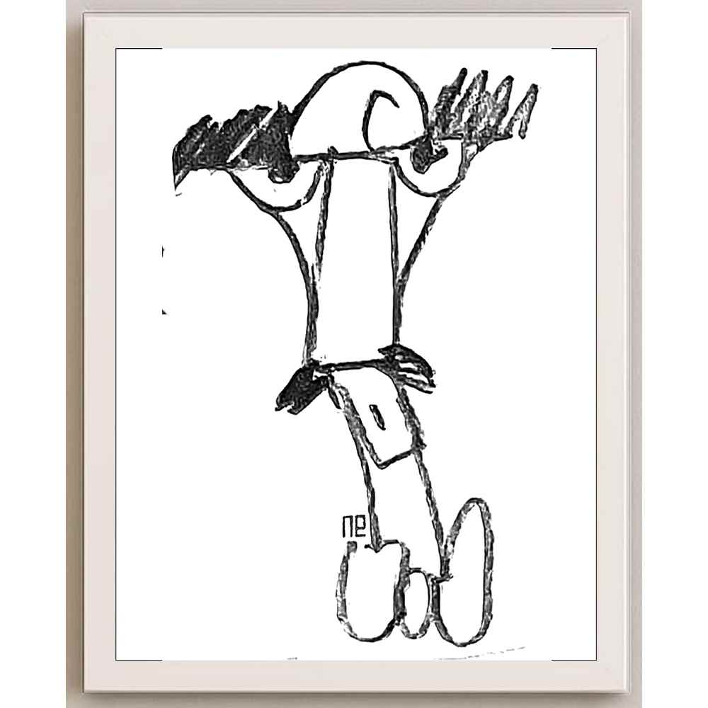 Nezih Danyal Tipler Kişiye Özel Sertifikalı Sınırlı Fine Art Karikatür Baskı NTP00006