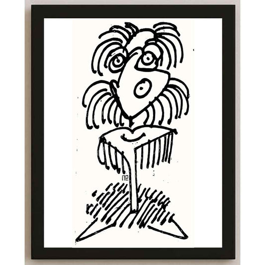 Nezih Danyal Tipler Kişiye Özel Sertifikalı Sınırlı Fine Art Karikatür Baskı NTP00007