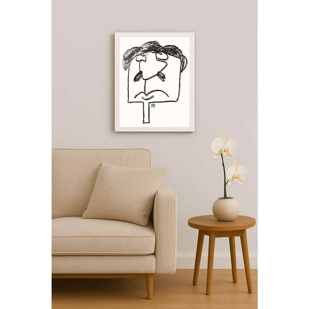 Nezih Danyal Tipler Kişiye Özel Sertifikalı Sınırlı Fine Art Karikatür Baskı NTP00010