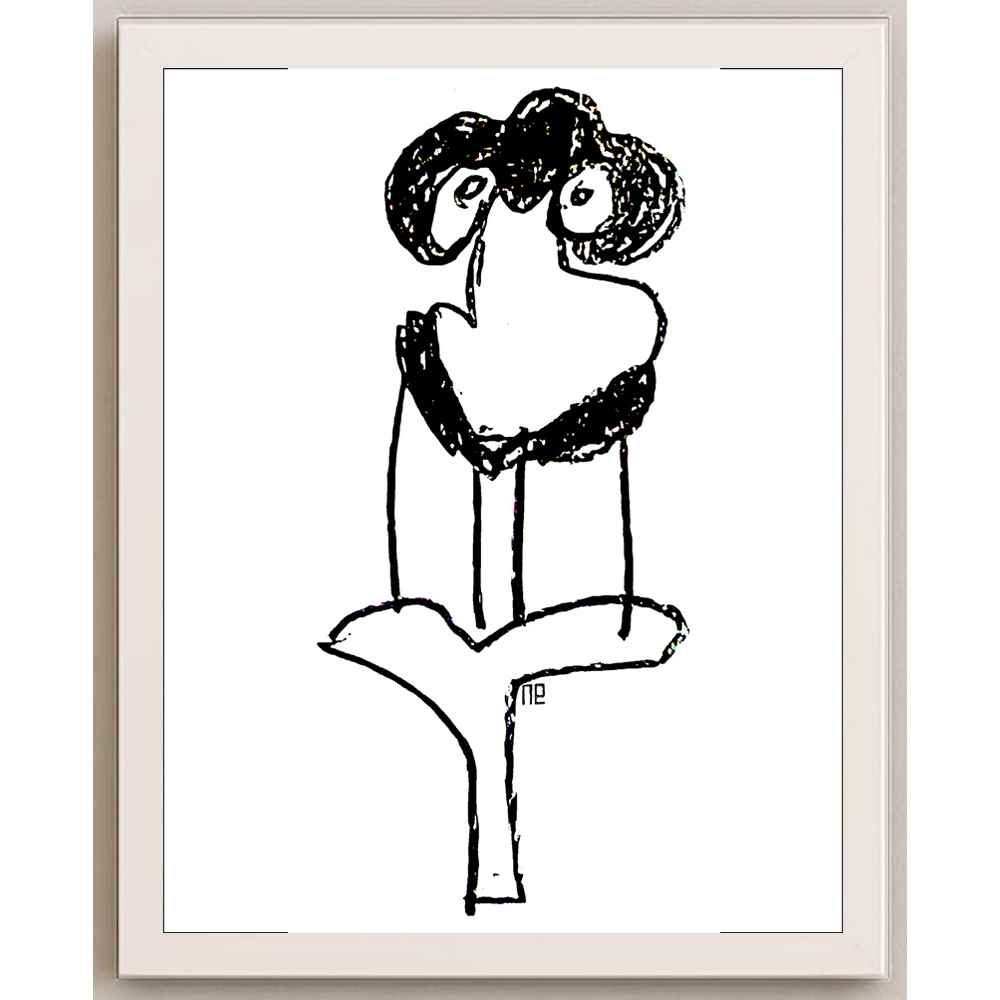 Nezih Danyal Tipler Kişiye Özel Sertifikalı Sınırlı Fine Art Karikatür Baskı NTP00018