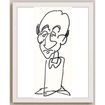 Nezih Danyal Tipler Kişiye Özel Sertifikalı Sınırlı Fine Art Karikatür Baskı NTP00019