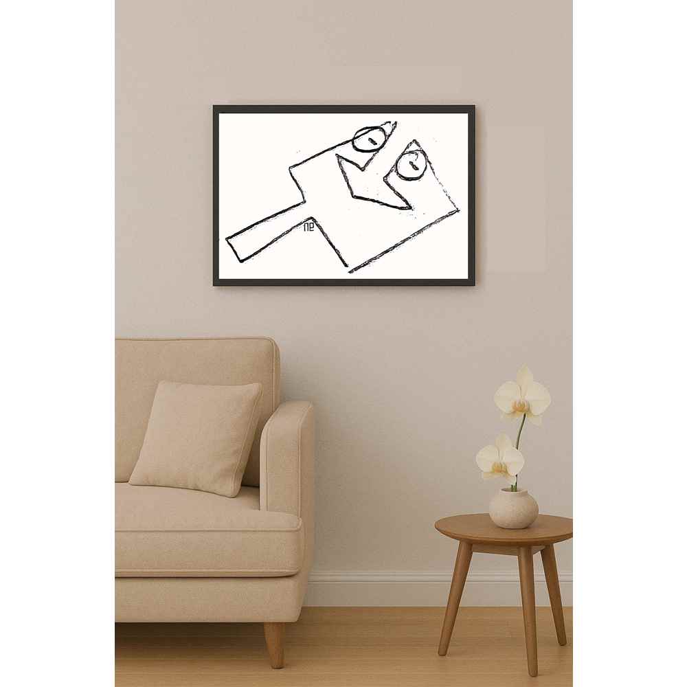 Nezih Danyal Tipler Kişiye Özel Sertifikalı Sınırlı Fine Art Karikatür Baskı NTP00021