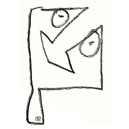 Nezih Danyal Tipler Kişiye Özel Sertifikalı Sınırlı Fine Art Karikatür Baskı NTP00023