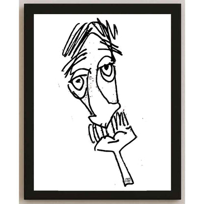 Nezih Danyal Tipler Kişiye Özel Sertifikalı Sınırlı Fine Art Karikatür Baskı NTP00026