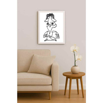 Nezih Danyal Tipler Kişiye Özel Sertifikalı Sınırlı Fine Art Karikatür Baskı NTP00027