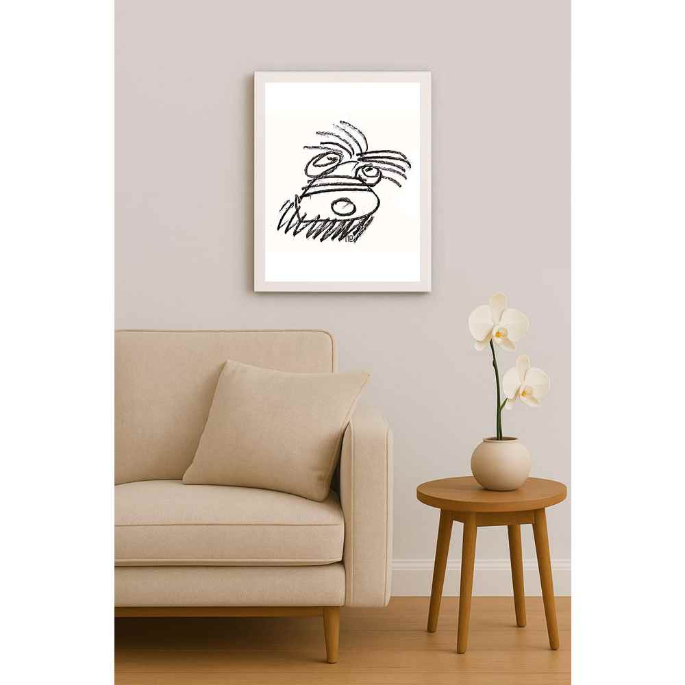 Nezih Danyal Tipler Kişiye Özel Sertifikalı Sınırlı Fine Art Karikatür Baskı NTP00029