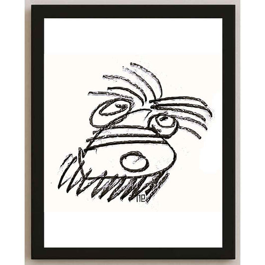 Nezih Danyal Tipler Kişiye Özel Sertifikalı Sınırlı Fine Art Karikatür Baskı NTP00029