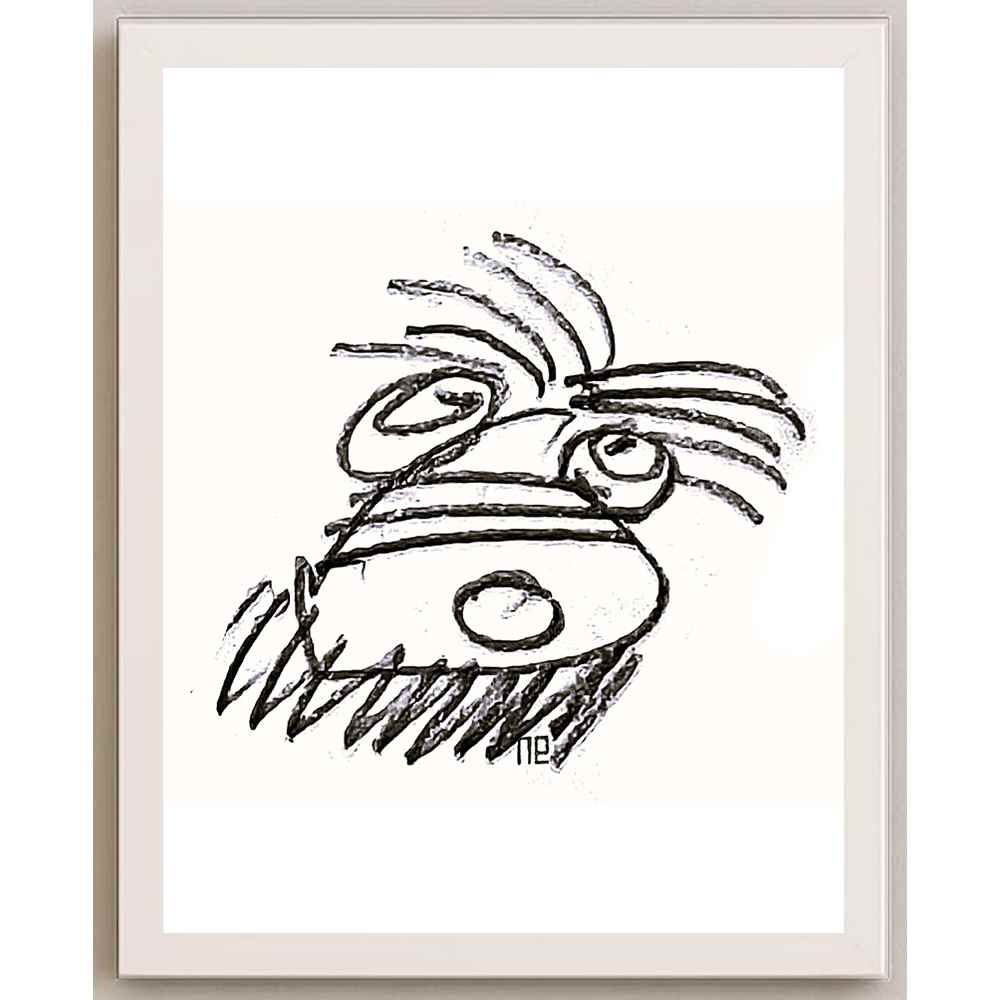 Nezih Danyal Tipler Kişiye Özel Sertifikalı Sınırlı Fine Art Karikatür Baskı NTP00029