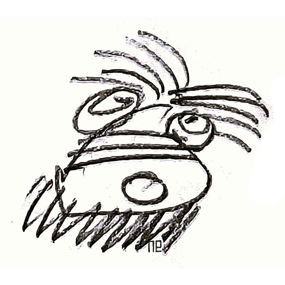 Nezih Danyal Tipler Kişiye Özel Sertifikalı Sınırlı Fine Art Karikatür Baskı NTP00029