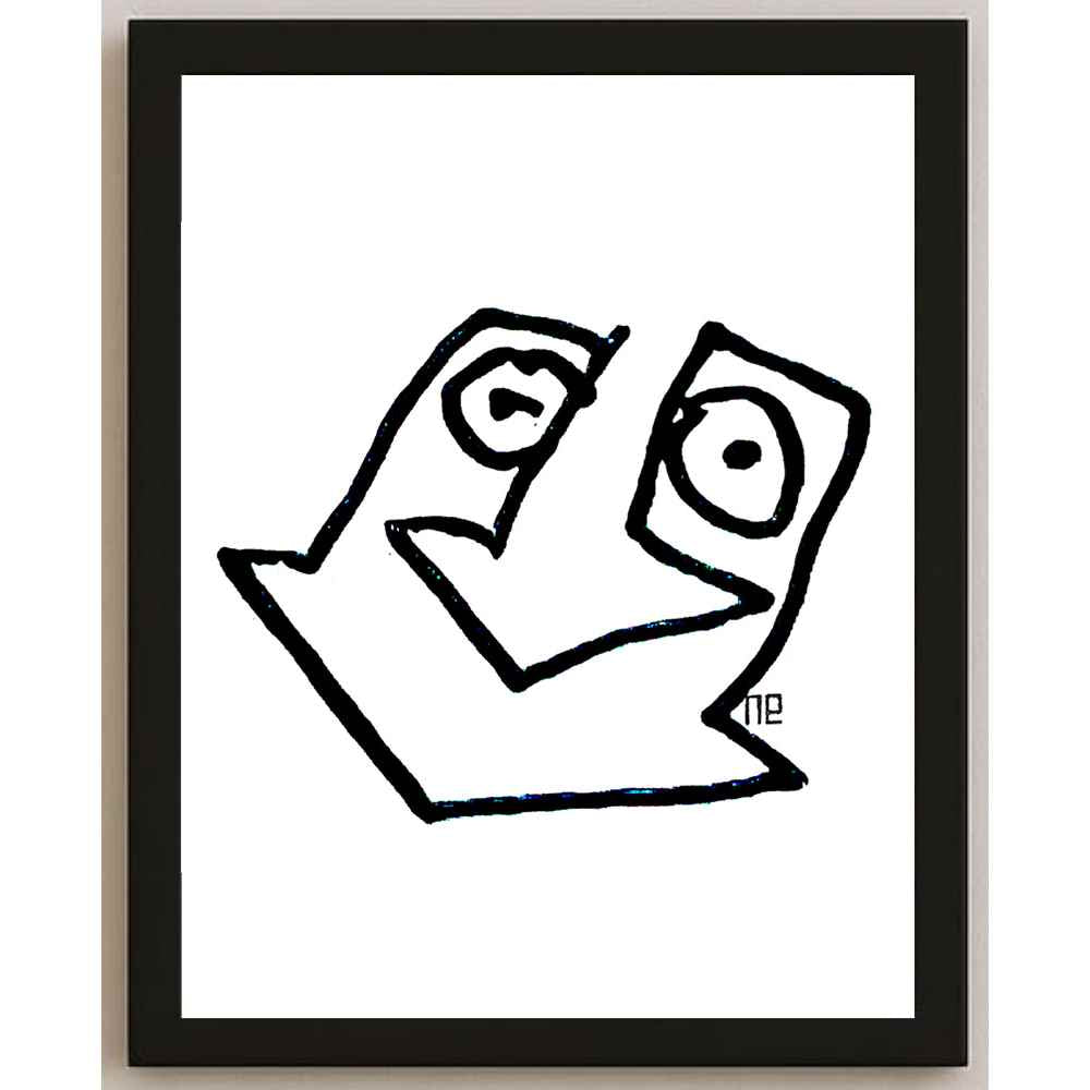 Nezih Danyal Tipler Kişiye Özel Sertifikalı Sınırlı Fine Art Karikatür Baskı NTP00030