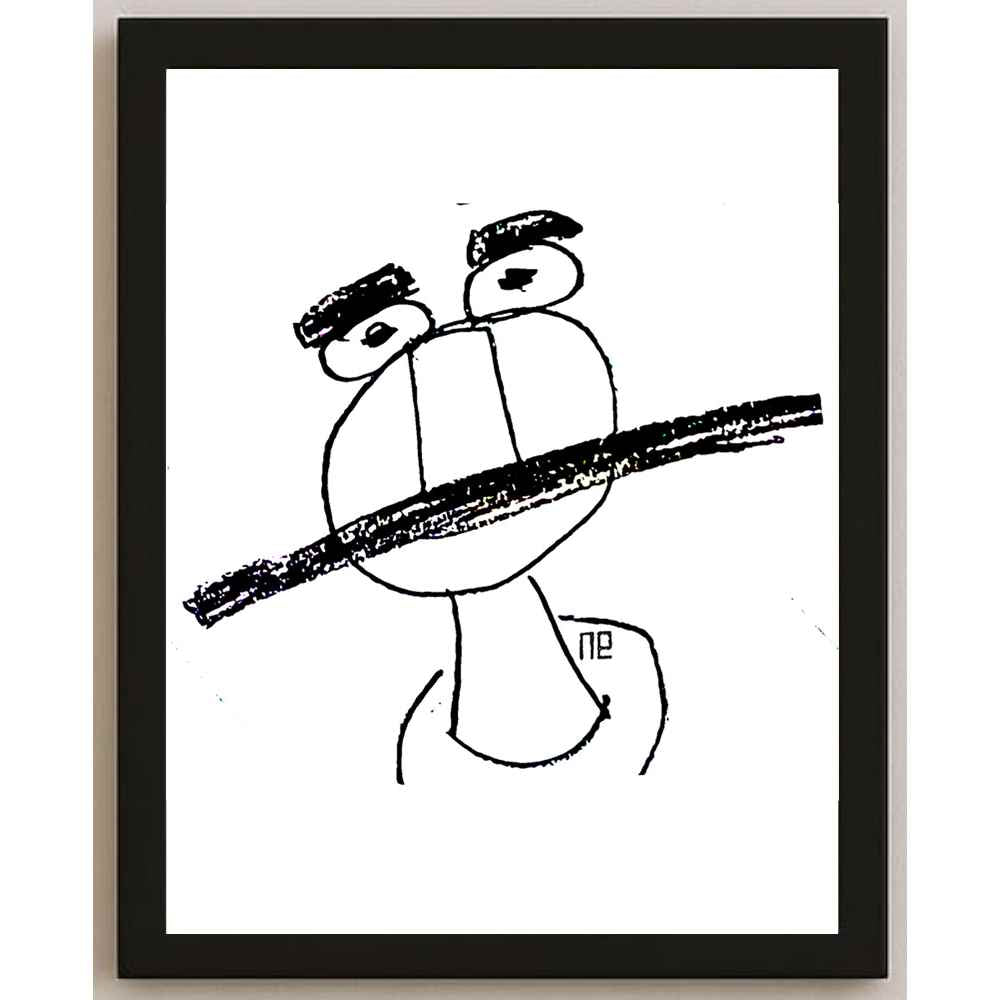 Nezih Danyal Tipler Kişiye Özel Sertifikalı Sınırlı Fine Art Karikatür Baskı NTP00033