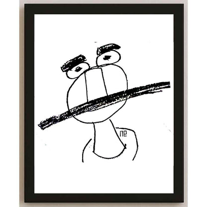 Nezih Danyal Tipler Kişiye Özel Sertifikalı Sınırlı Fine Art Karikatür Baskı NTP00033
