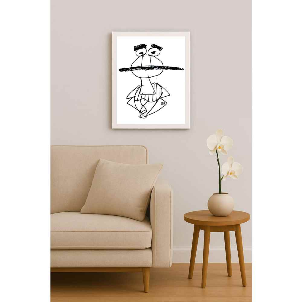 Nezih Danyal Tipler Kişiye Özel Sertifikalı Sınırlı Fine Art Karikatür Baskı NTP00034