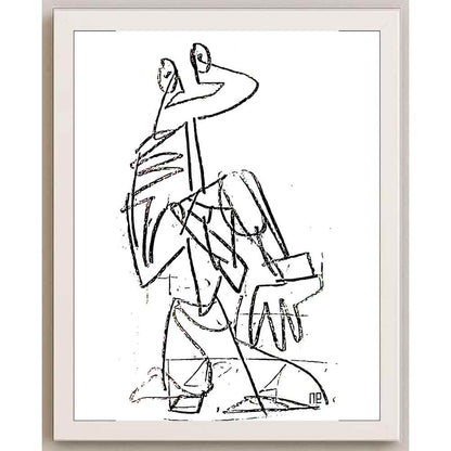Nezih Danyal Tipler Kişiye Özel Sertifikalı Sınırlı Fine Art Karikatür Baskı NTP00035