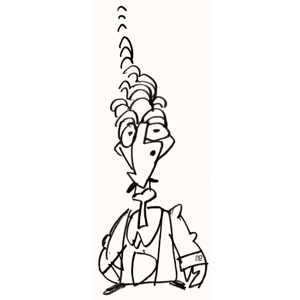 Nezih Danyal Tipler Kişiye Özel Sertifikalı Sınırlı Fine Art Karikatür Baskı NTP00040