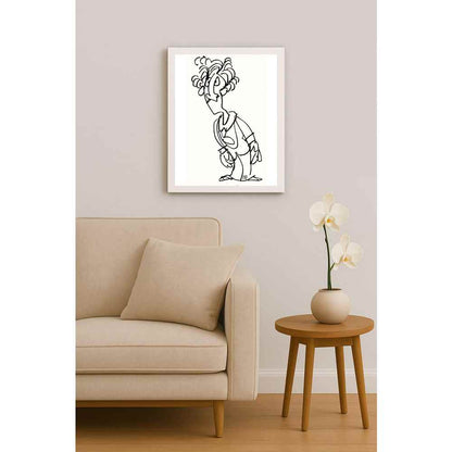 Nezih Danyal Tipler Kişiye Özel Sertifikalı Sınırlı Fine Art Karikatür Baskı NTP00041
