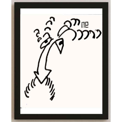 Nezih Danyal Tipler Kişiye Özel Sertifikalı Sınırlı Fine Art Karikatür Baskı NTP00042
