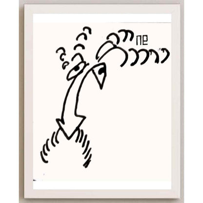Nezih Danyal Tipler Kişiye Özel Sertifikalı Sınırlı Fine Art Karikatür Baskı NTP00042