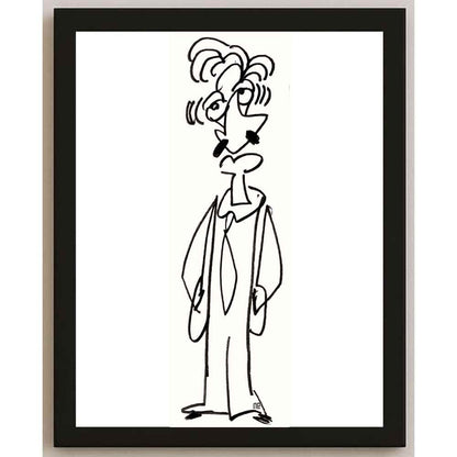 Nezih Danyal Tipler Kişiye Özel Sertifikalı Sınırlı Fine Art Karikatür Baskı NTP00043