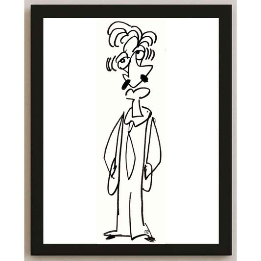 Nezih Danyal Tipler Kişiye Özel Sertifikalı Sınırlı Fine Art Karikatür Baskı NTP00043
