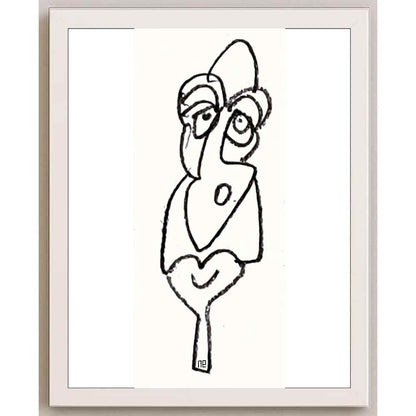Nezih Danyal Tipler Kişiye Özel Sertifikalı Sınırlı Fine Art Karikatür Baskı NTP00049