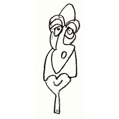 Nezih Danyal Tipler Kişiye Özel Sertifikalı Sınırlı Fine Art Karikatür Baskı NTP00049