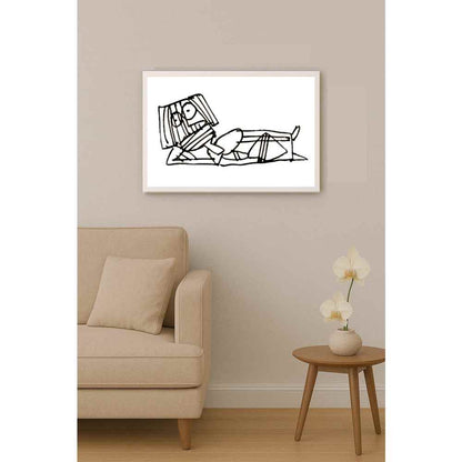 Nezih Danyal Tipler Kişiye Özel Sertifikalı Sınırlı Fine Art Karikatür Baskı NTP00054