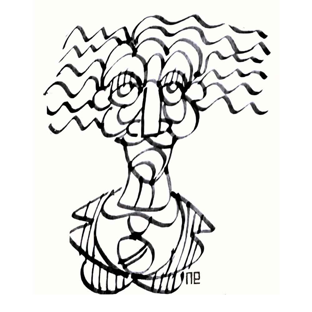 Nezih Danyal Tipler Kişiye Özel Sertifikalı Sınırlı Fine Art Karikatür Baskı NTP00057